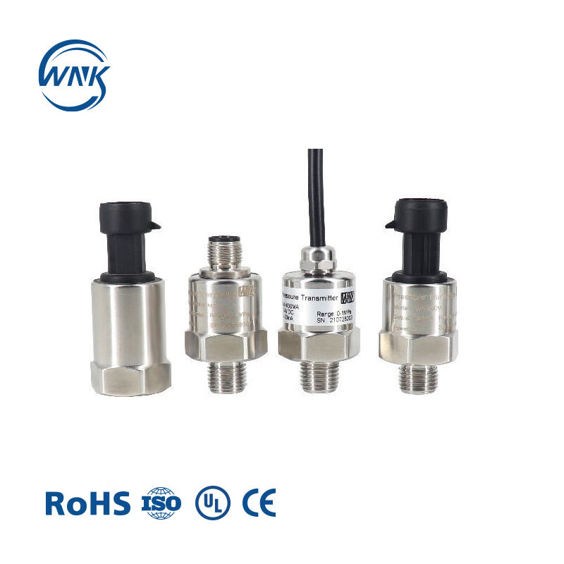 WNK G1/4 1/8NPT থ্রেড M12 সংযোগকারী 100Psi পানীয় জল চিকিত্সা বায়ু সংকোচকারী চাপ সেন্সর ট্রান্সডুসার ট্রান্সমিটার