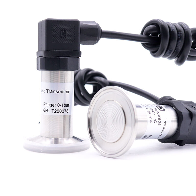 কারখানা খাদ্য ওষুধ শিল্প স্যানিটারি ফ্লাশ ডায়াফ্রাগম চাপ সেন্সর তরল পানির জন্য ট্রান্সমিটার খাদ্য দুধ পানীয় স্যানিটারি