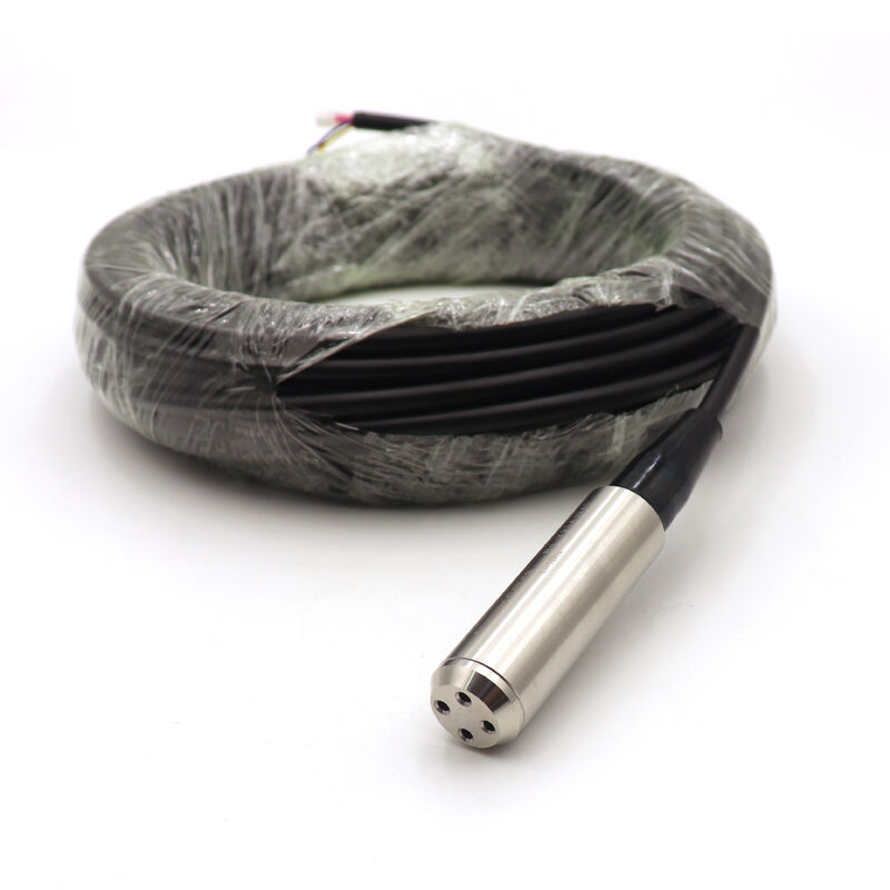 4-20ma 0-10v RS485 আউটপুট তরল জল স্তর সেন্সর 500m ওয়েল খনির গর্ত জ্বালানী ডুবন্ত জল গভীরতা স্তর ট্রান্সমিটার